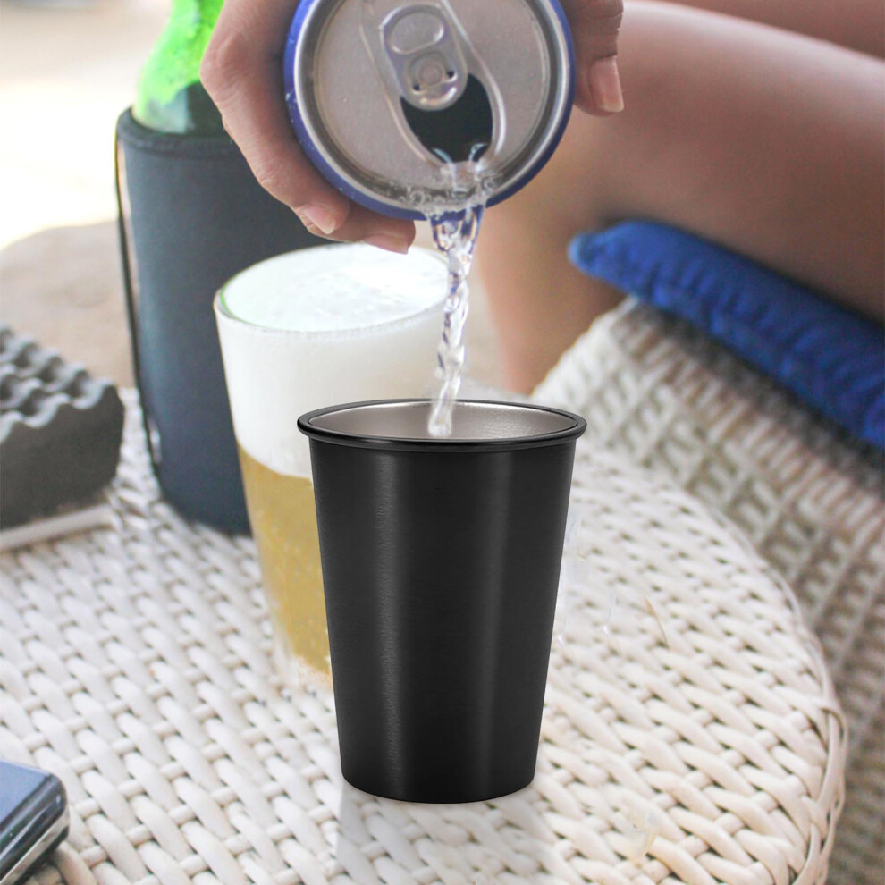 (C) 304 Stainless Steel Beer Cup Outdoor Portable Water Cup Public Gift Coffee Cup Set Curled-plated Cup-image-OPC-PJVTQFH-NEW