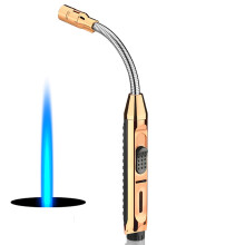 (Gold) Hose Metal Gas Lighter Straight Into The Small Welding Torch Outdoor Barbecue Igniter