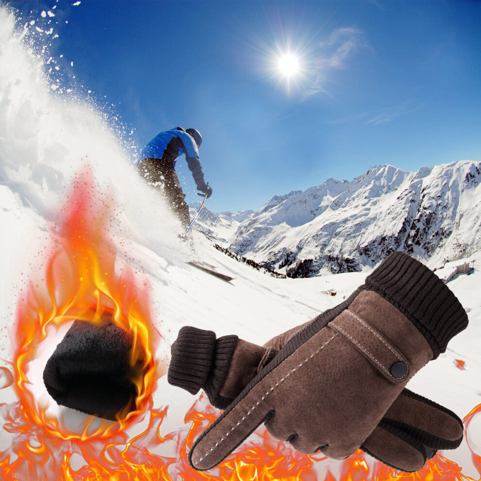 (Multicolor) Outdoor Running Cycling Gloves Touchscreen Men's Winter Gloves Glove Liners Hiking Gloves Cold Weather Warm Gloves