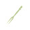 (Green) 50pcs Fruit Fork Disposable Plastic Fork Two Tooth Fork Dessert Cake Fork 2