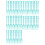 (Blue) 50pcs Fruit Fork Disposable Plastic Fork Two Tooth Fork Dessert Cake Fork 1