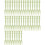 (Green) 50pcs Fruit Fork Disposable Plastic Fork Two Tooth Fork Dessert Cake Fork 1