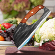 (Gray) New Household Labor-saving Chef Specific Stainless Steel Meat Cutting Knife