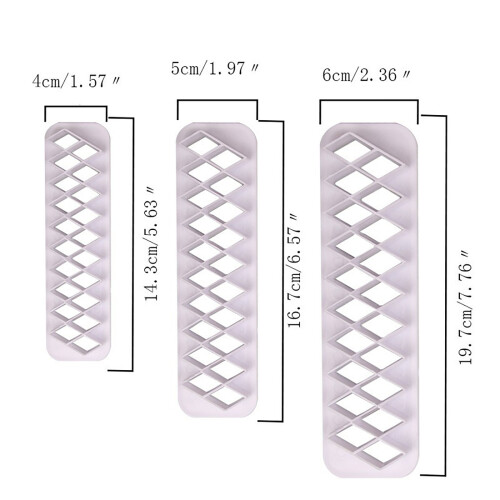 (Multicolor) Geometric Figure Cake Cutting Multifunctional Cake Cutter Cake Decoration 1
