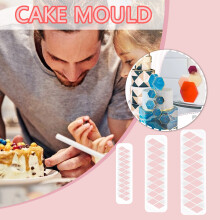 (Multicolor) Geometric Figure Cake Cutting Multifunctional Cake Cutter Cake Decoration