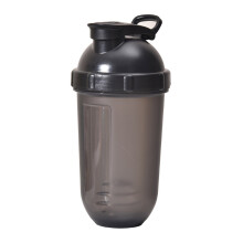 (Black) High Plastic Water Cup With Large Capacity And Graduated Protein Powder Fitness Shaking Cup Convenient Mixing Cup