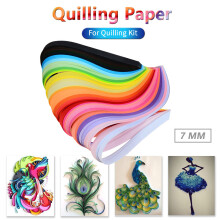 (C) 260PCS 26 Colours Quilling Strips Quilling Paper 5mm For Quilling Kit