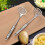 (Silver) 304 Stainless Steel Potato Mud Press 6