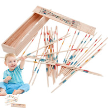 Collecting Sticks Traditional Korean Balance Game, 31 Wooden Sticks, Family Fun Activity, Preschool Learning Game