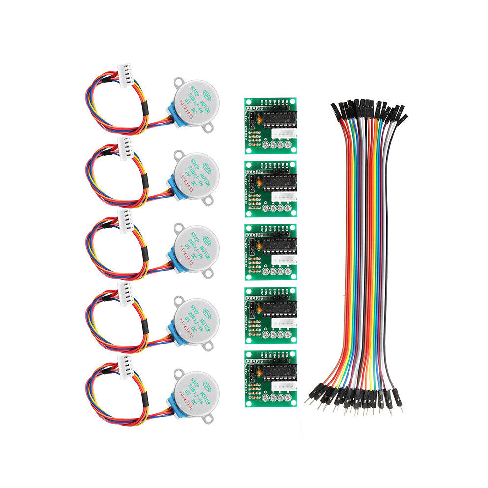 5Pcs 5V Stepper Motor With Uln2003 Driver Board Dupont Cable 8727971245781