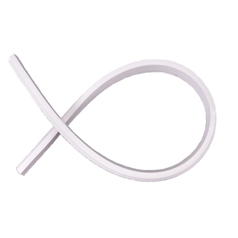 (100Cm) White Silicone Flexible Bathroom And Kitchen Water Stopper Water Retaining Stripe 1138392164402
