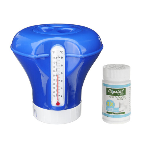 Floating Thermometer Swimming Pool Thermometer Dispenser 1
