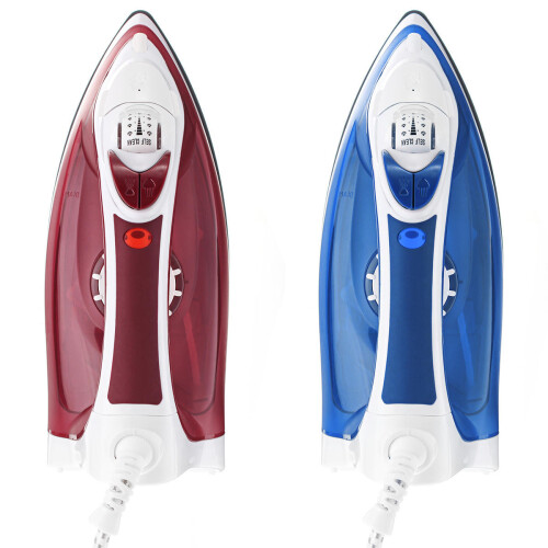 (Blue) 2000W Foldable Handheld Steam Iron Water Capacity 270ml for Steam Ironing Variable Temperature Settings