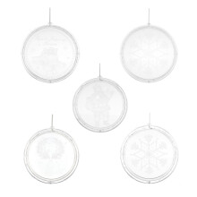 (Small Snowflake) 3D USB Window Hanging Santa Claus LED String Fairy Light Christmas Holiday Lamp Party Decorations