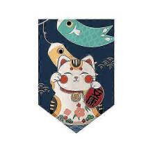 Mode Partition Halbvorhang Klar Druck Weit Gebrauch Anti-fading Cafe Sushi Shop Restaurant Japanisch