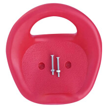 Kids Tricycle Seat 9.8 x 10.2 Inch Thickened Replacement for Toddler Tricycles with Handle Screw Mount, Red Color