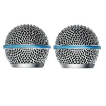 2 STÜCKE Mikrofongrill Mic Grille Ersatz Mic Ball Mesh geeignet für Beta58A SM58 Pgx24 Slx24
