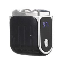 2-in-1 Automatic Electric Nail Clipper with Polishing Storage and LED Light for Adults and Kids, Black Toenail Trimmer and File