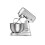 Karaca Ironmax Cast Stand Mixer, 5L, 1000W, Grey 1
