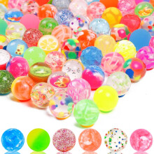 Pack of 24 Colorful 25mm Rubber Bouncy Balls for Kids Birthday Parties and Party Favors