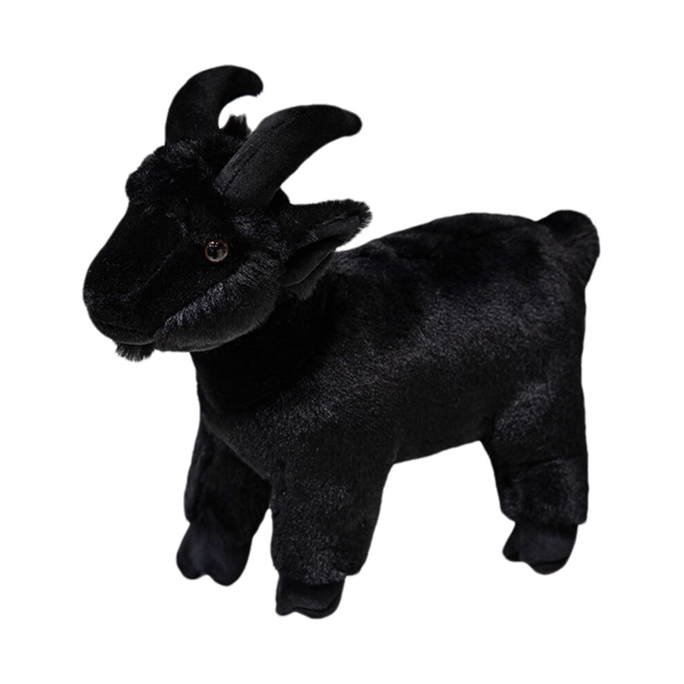 ZiegenplÃ¼sch Plush Toy - Soft Design Goat Doll, 11.8 Inch Decorative Pillow, Fluffy Stuffed Animal for Kids and Adults, Black-image-OPC-PJVVB67-NEW