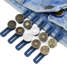 (Random Color, Mixed Color) 5 Counts Pants Button Extenders, Adjustable Waist Buttons, Random Colors, No Need To Sew Buttons, Easy To Use and No Tools Required, No