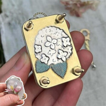 Micro Flower Press Set, Mini Metal Flower Press for DIY Plant Preservation, Arts and Crafts Kit for Hydrangea Lovers