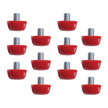 Essential 12 x Football Boots Replacement Cleats Red 7mm 10mm for Enhanced Grip and Performance