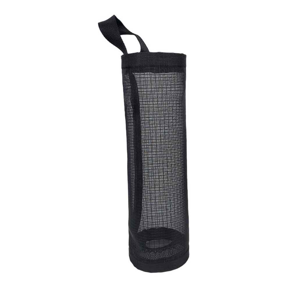 Black Organiser Bin Liners, Durable Nylon Hanging Bin Bag, Lightweight Foldable Mesh Storage Solution,