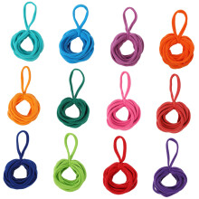 Elastic Weaving Loops Set for Pot Holders, 12 Colors, DIY Craft Supplies, Compatible with Loom, Adult Crafting Kits