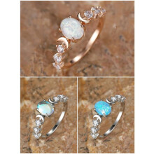 (Rose Gold*1 pc+Silver*1 pc+Multicolor*1 pc, 10) Summer Oval Shaped Artificial Gemstone & Rhinestone Decorated Statement Ring, Gifts for Her, Wedding & Engagement Jewelry Gift for Women,