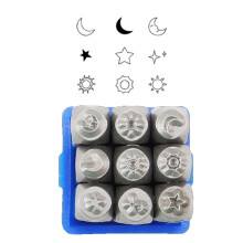 9-Piece Leather Stamping Tool Set 3mm for Jewelry Making, Durable Crafting Tools for Leatherwork Projects