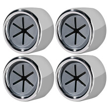 Self-Adhesive Tea Towel Holder Pack of 4, Round ABS Kitchen Towel Hooks, No Drill, Silver for Kitchen and Bathroom Use