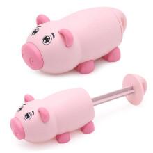 Water Gun Toy for Kids - Pink Pig Shaped Water Shooter for Beach Fun - Durable Plastic, Lightweight, 12 Inches