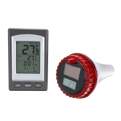 Float Solar Sensor Pool Thermometer Wireless Swimming Water Temperature Receiver 2