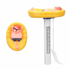 (Type2) Cartoon Shatter Resistant Floating Pool Thermometer With String For Swimming Pools Spas Hot Tubs Water Temperature Tester Tool