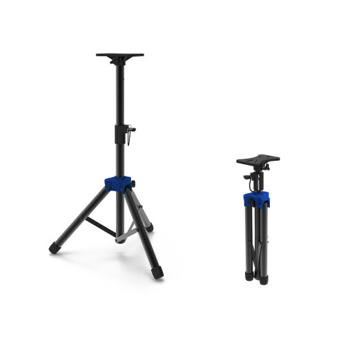 Portable 63cm-110cm Round Column Base Adjustable Surround Sound Speaker Display Stand 1