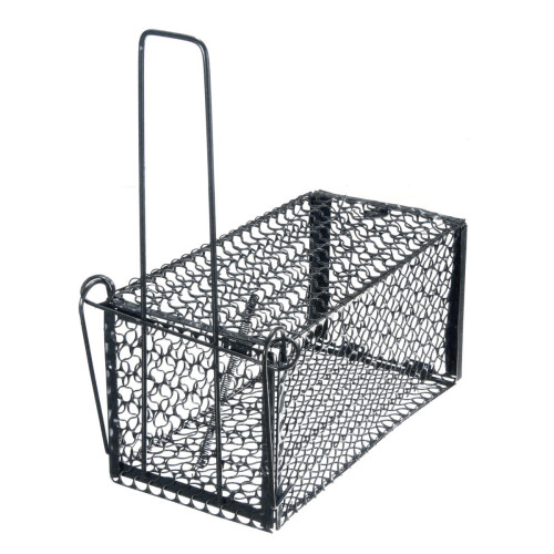 (S) Black Metal Mouse Trap Pests Control