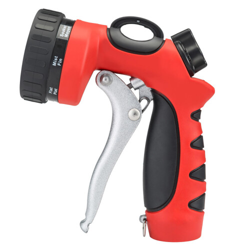 8 Patterns Hose Nozzle Heavy Duty Spray Nozzle High Pressure Laboring-Saving and Easy Storage 2