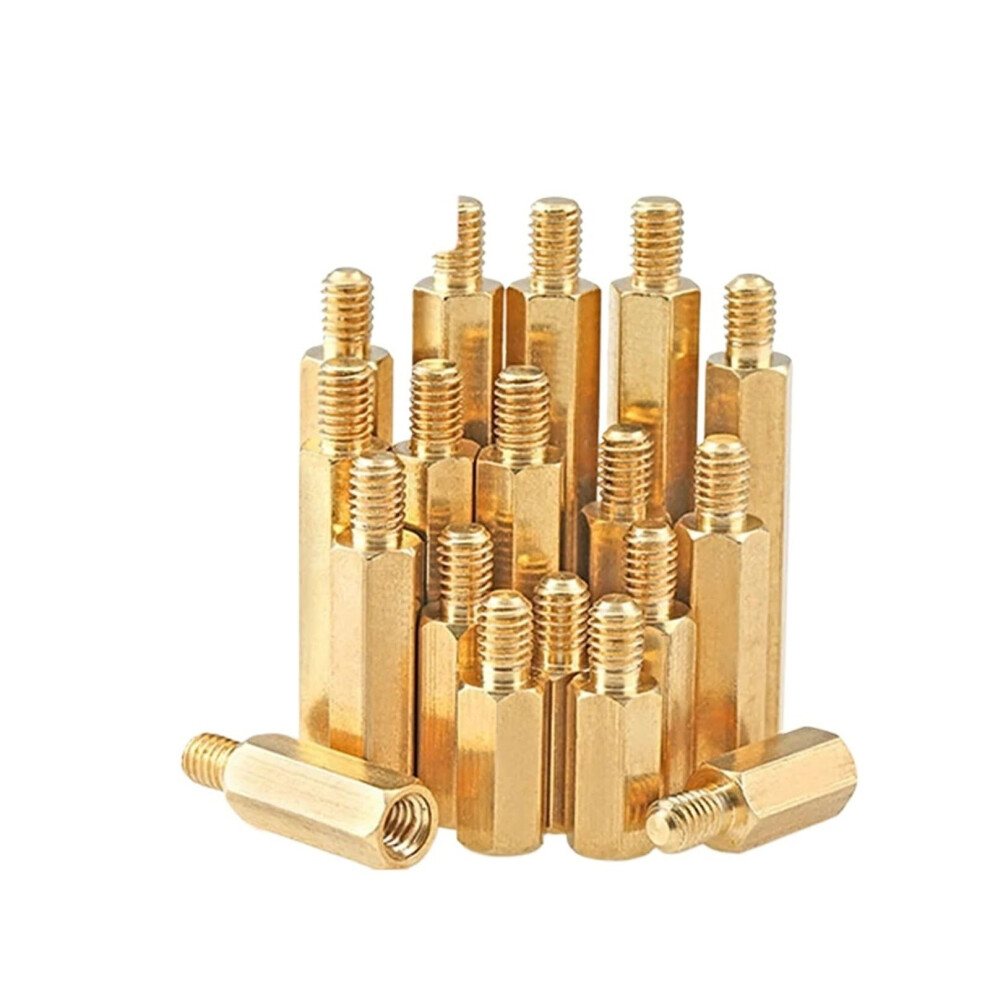 M2 M2.5 M3 M4 Hexagonal Brass Male Female Motherboard Standoff Copper Mount Pcb Spacer 22Mm 15Pcs M3 Thread 5Mm 6447073751202