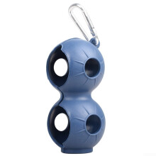 Safe Ball Holder with Carabiner for 2 Balls, 6 Colors, Blue, Robust Material, Sports Accessories