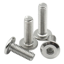 304 Stainless Steel Flat Hexagon Nuts M3 M4 M5 M6 M8 10mm for Furniture Connection - 10 Pack Hex Nut Fasteners