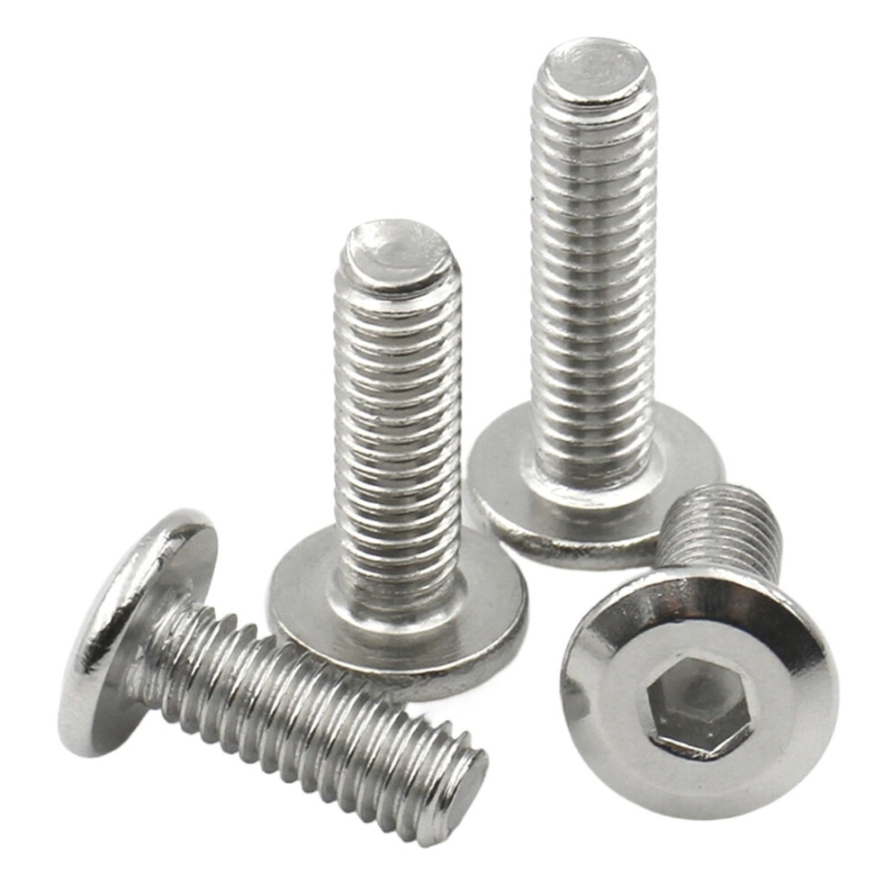 304 Stainless Steel Flat Hexagon Nuts M3 M4 M5 M6 M8 10Mm For Furniture Connection - 10 Pack Hex Nut Fasteners 6482260811253