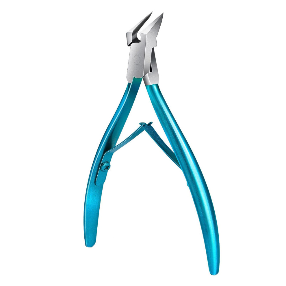 Nail Clipper with Wide Jaw Opening and Angled Head, Stainless Steel Toenail and Fingernail Clipper for Seniors