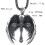 Cross Wing Pendant Necklace, 60cm Chain for Men 2