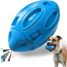 Pet Supplies Dog Toys Safety Rubber Sounding Rugby Bite-resistant Sounding Dog Ball High Quality