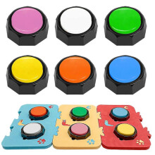 The Dog with And Stickers Uses Six Color Button Games, Dog Training Buzzer, Records And Plays Your Own Information, And Teaches Your Dog The Sound The