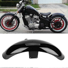Schwarz Verkleidung Kotflügel Abdeckung Motorrad Kotflügel Vorne ABS Schlamm Flap Wache Für Honda Shadow