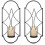Candle Holder 2 Piece Set, Wall-mounted Tea Light Candle Holder 1