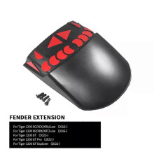 For Tiger 1200 GT Pro Explorer Motorcycle Front Fender Mudguard Extender Extension Tiger 1200 XC XCX